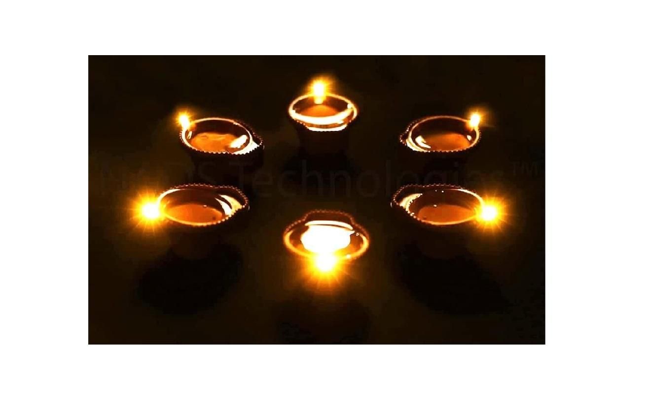 Flameless Water Sensor Diyas, Ambient Lights.
